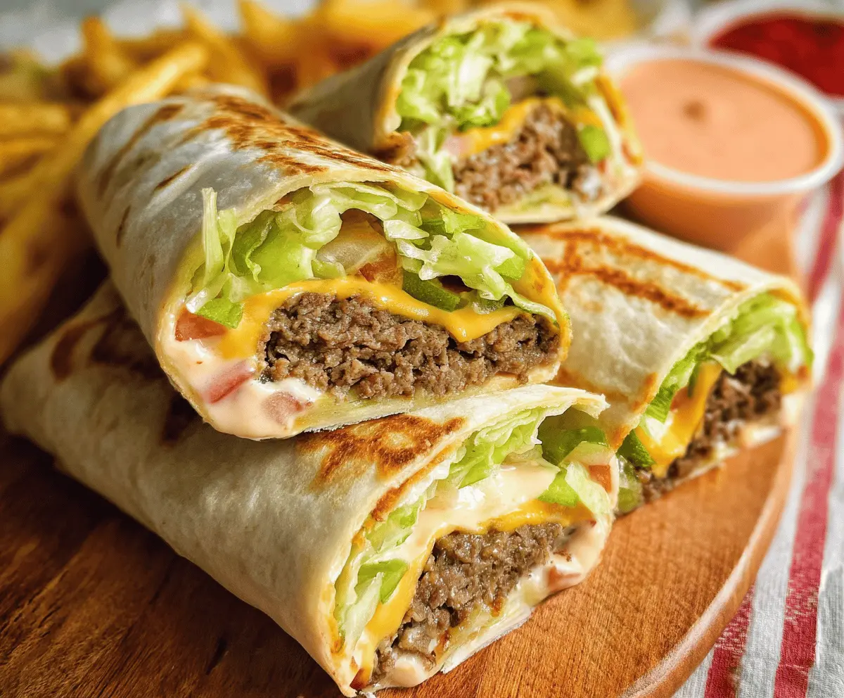 Easy Big Mac Wraps Recipe for Quick Meals