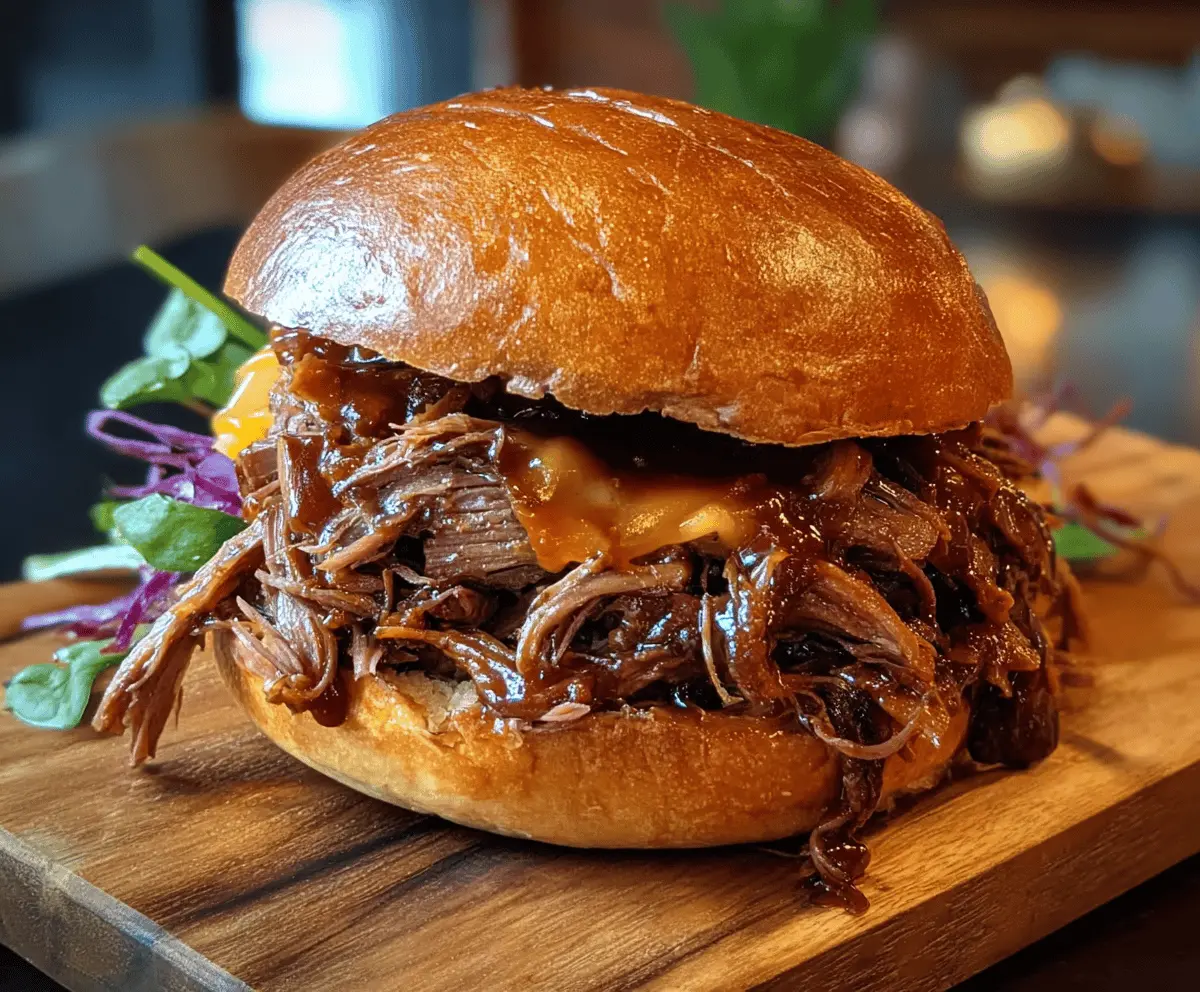 Easy Pulled Beef Sandwich Recipe