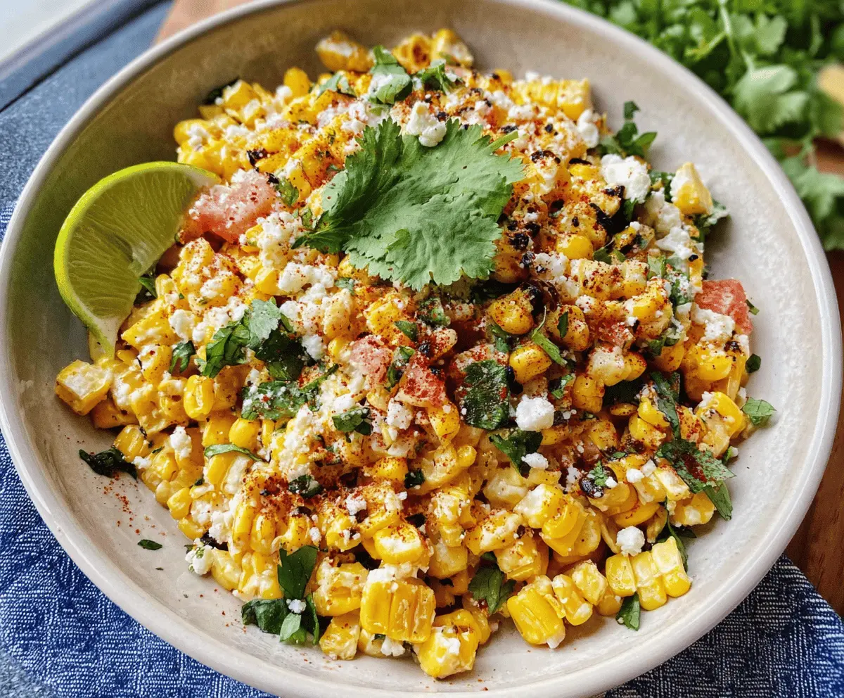 Easy Mexican Street Corn Salad Recipe
