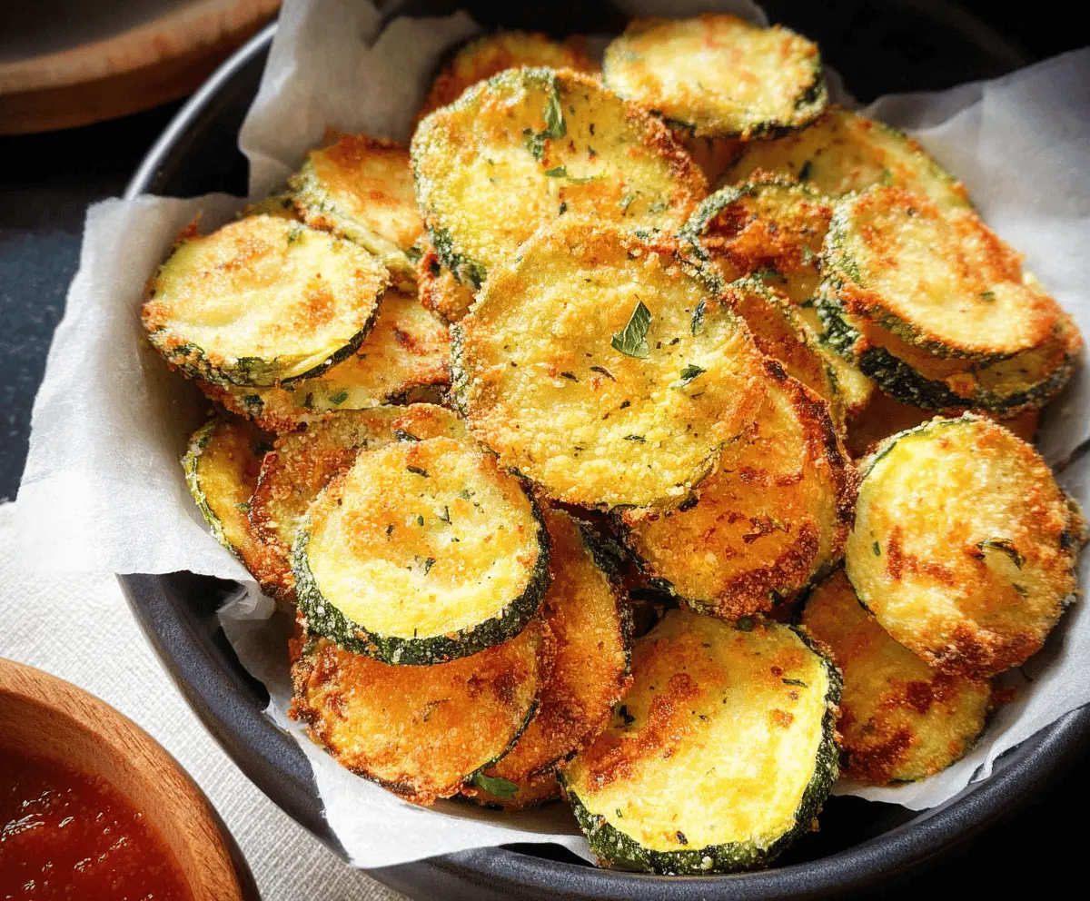 Crispy Baked Zucchini Chips – Healthy Snack Idea