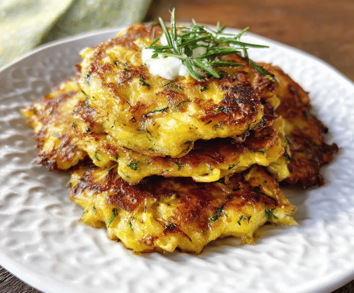 Crispy Parmesan Yellow Squash Fritters Recipe