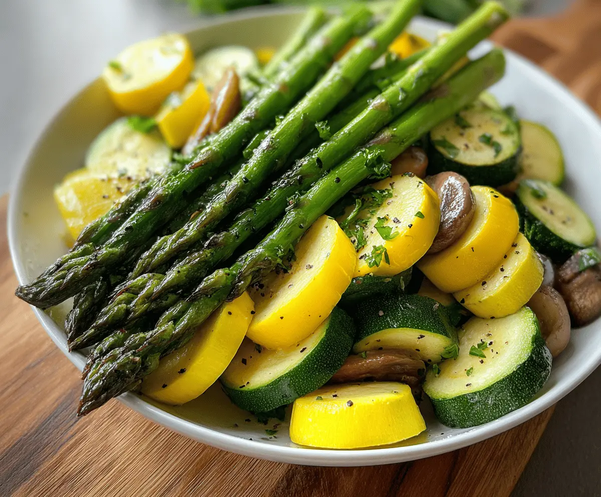 Flavorful Asparagus with Zucchini and Squash Recipe