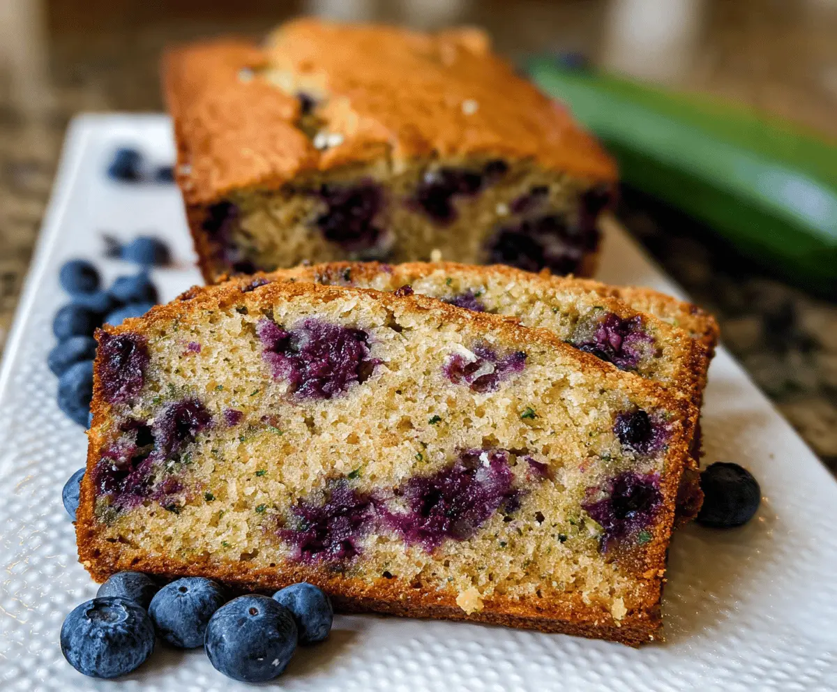 Moist Blueberry Zucchini Bread Recipe