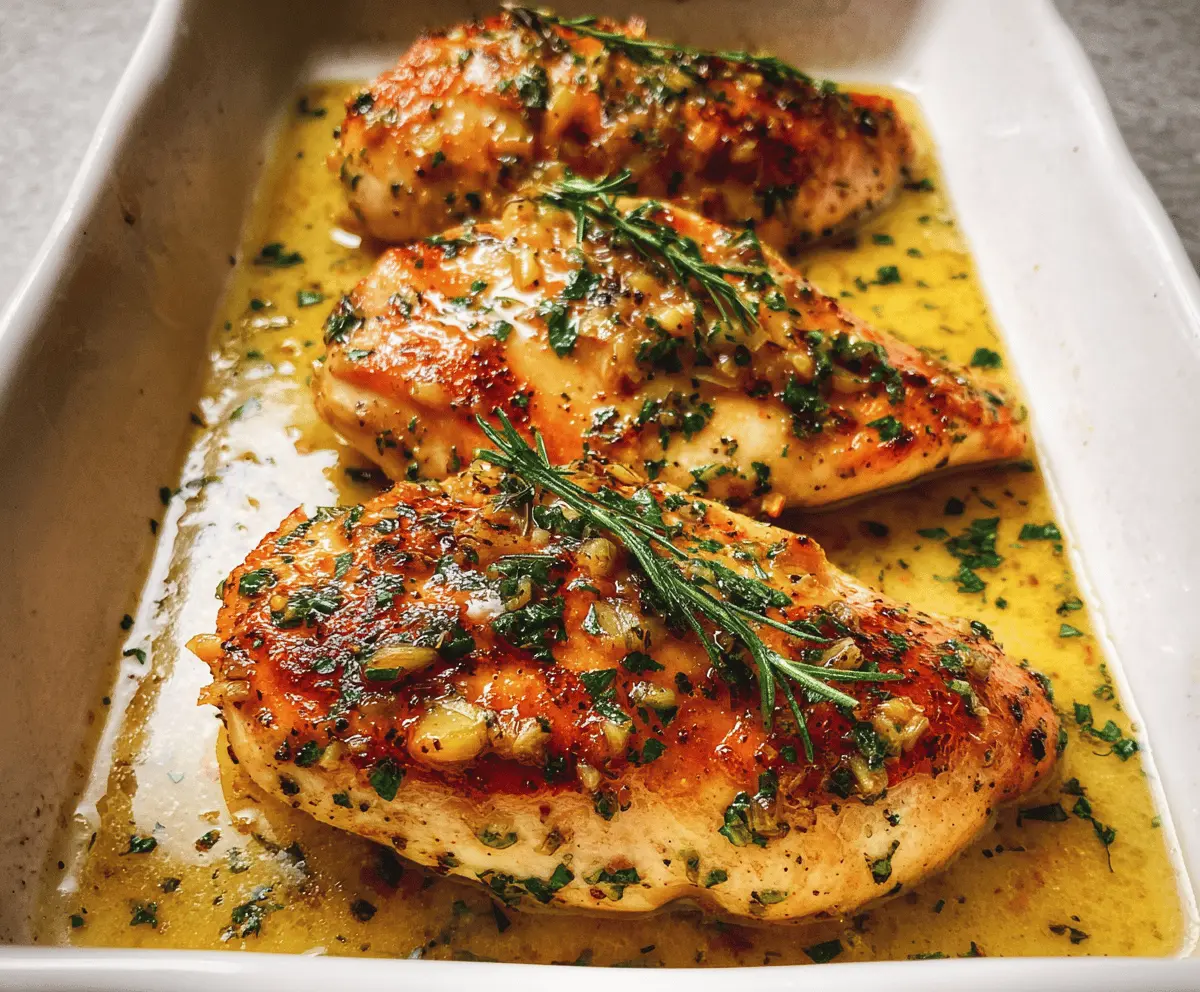 Easy Garlic Butter Baked Chicken Breast Recipe