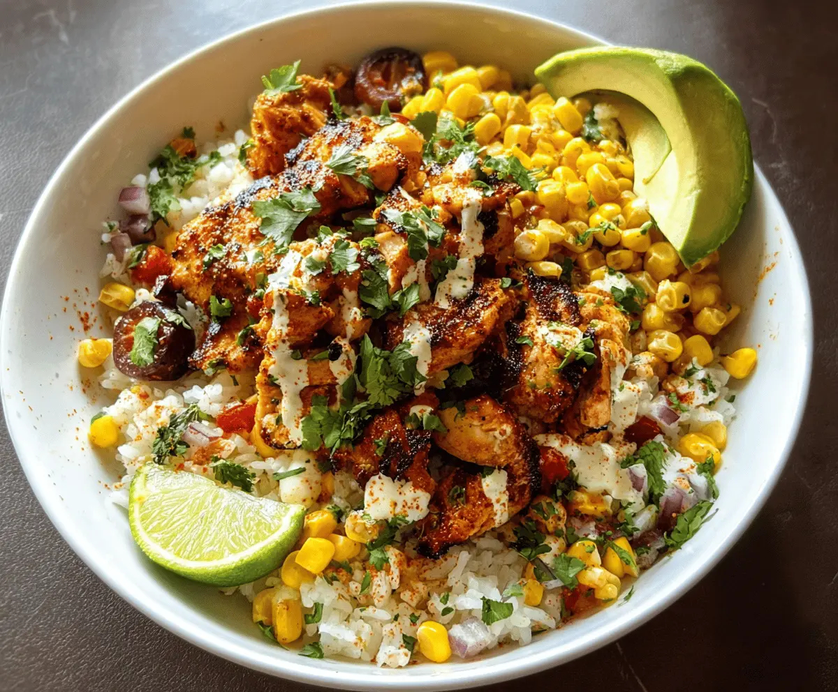 Easy Street Corn Chicken Rice Bowl Recipe