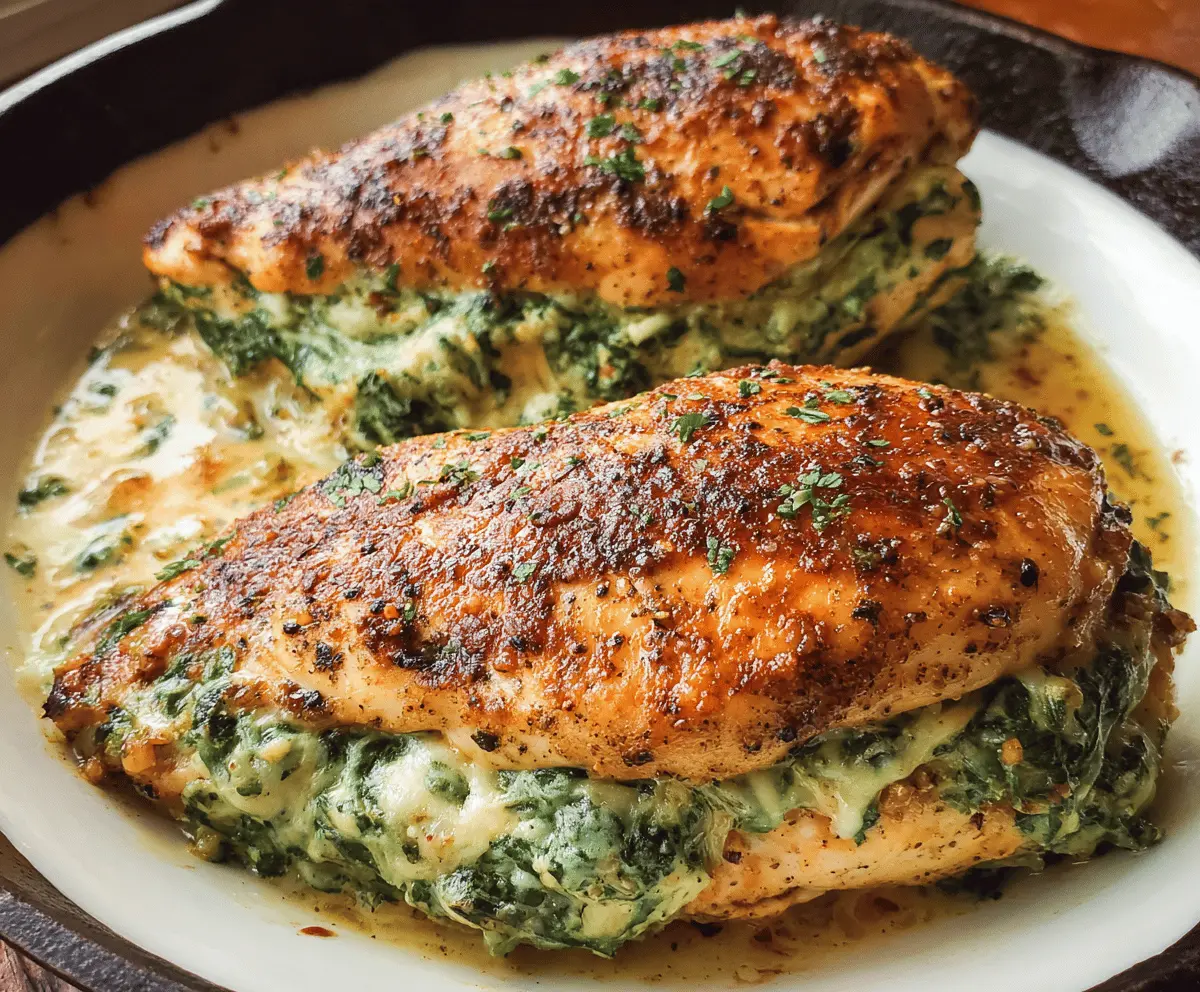 Easy Spinach Stuffed Chicken Breasts Recipe
