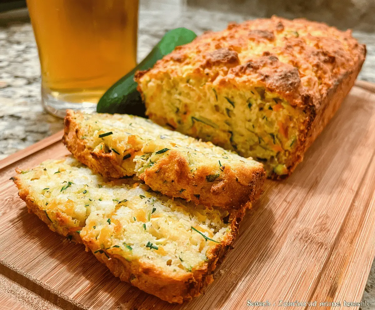 Easy Zucchini Cheddar Herb Beer Bread Recipe