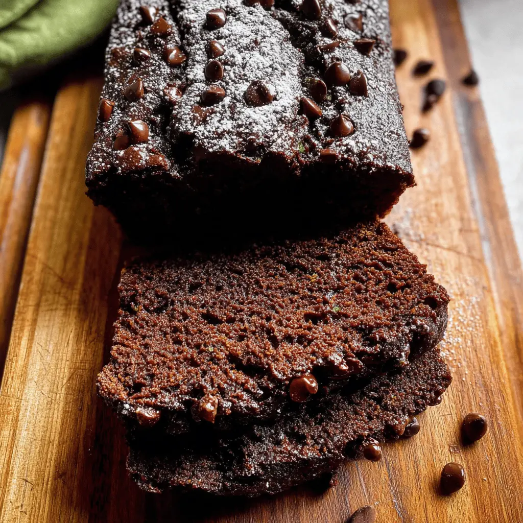 Moist Chocolate Zucchini Bread Recipe