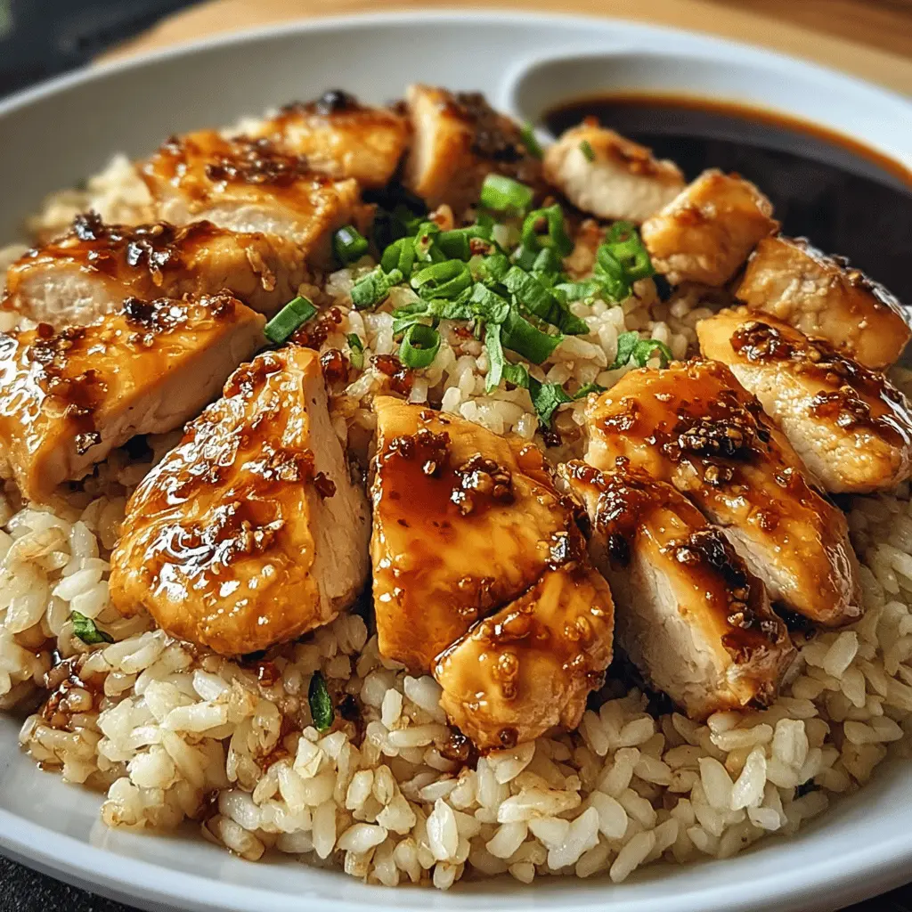 Easy Honey BBQ Chicken Rice Bowl Recipe