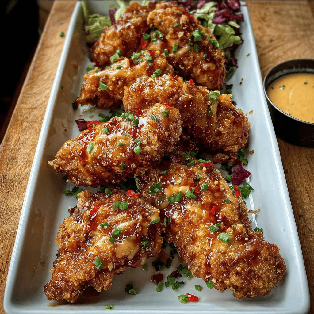 Crispy Bang Bang Chicken with Spicy Sauce