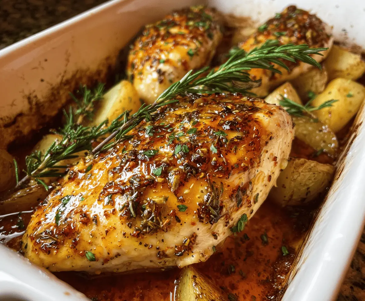 Easy Baked Honey Dijon Chicken Dinner Recipe