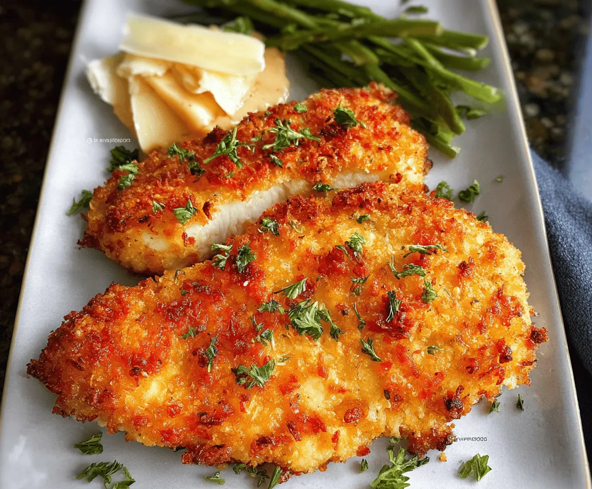 Crispy Air Fryer Parmesan Chicken with Mayo