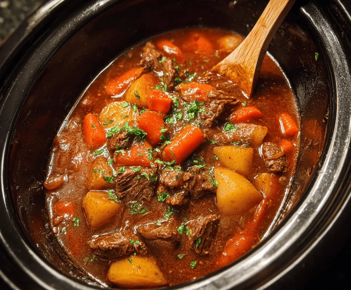 Easy Crock Pot Beef Stew Recipe for Cozy Dinners