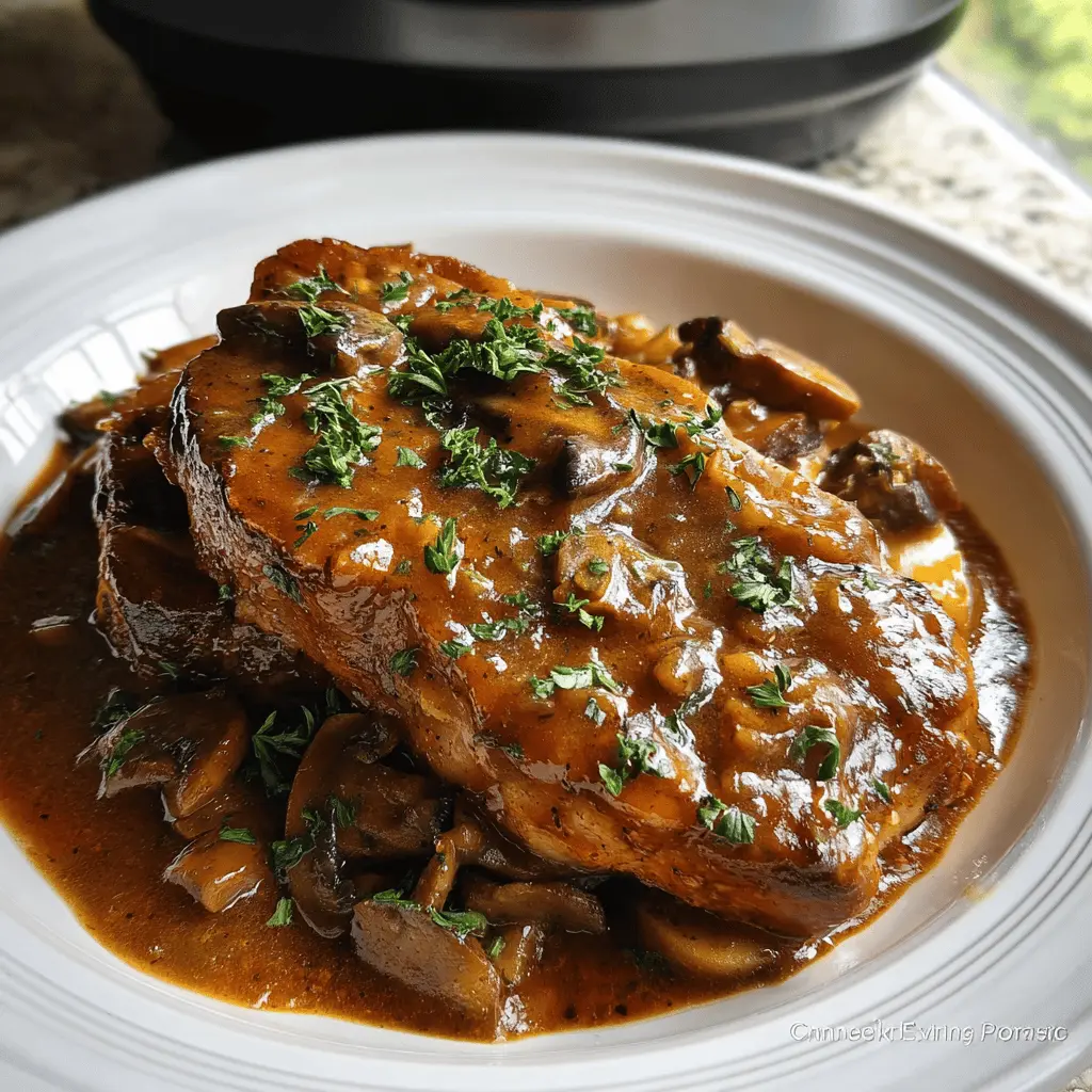 Easy Crock Pot Smothered Pork Chops Recipe