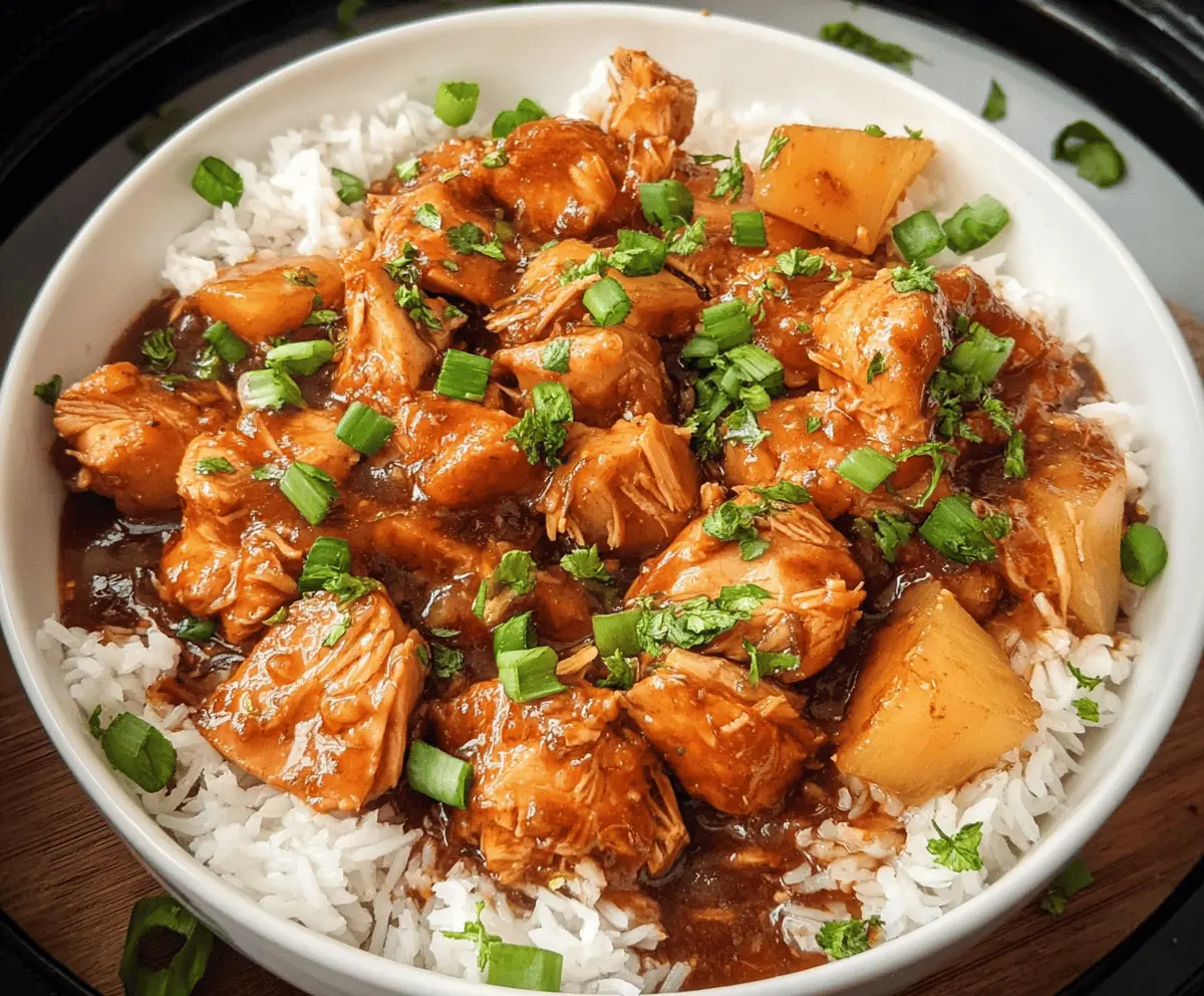 Easy Sweet Hawaiian Crockpot Chicken Recipe
