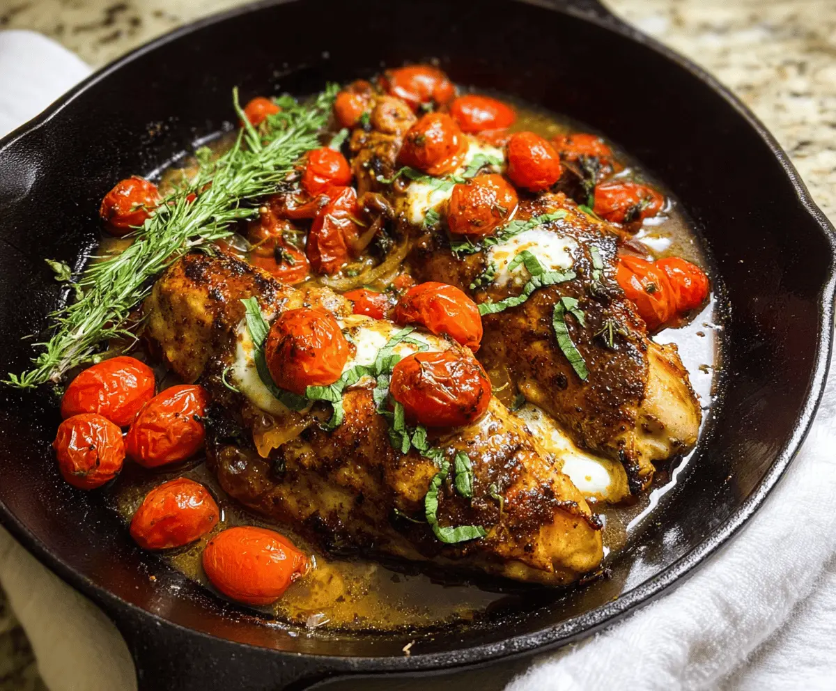 Easy One Pan Balsamic Chicken Dinner Recipe