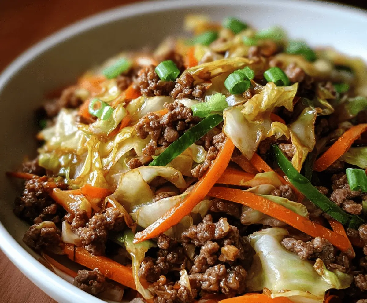 Easy Chinese Beef and Cabbage Stir-Fry Recipe