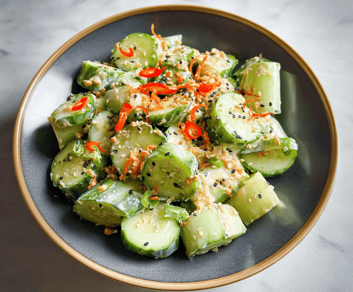 Easy California Roll Cucumber Salad Recipe