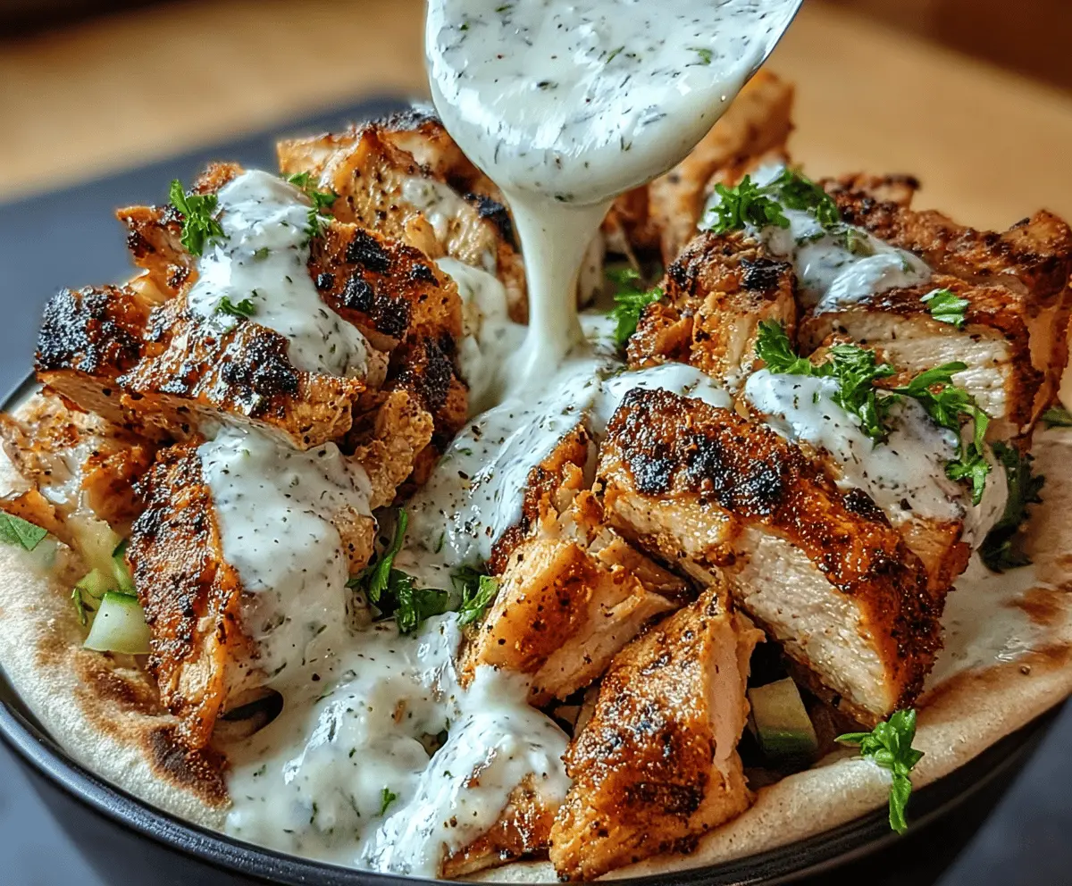 Easy Chicken Shawarma with Creamy Garlic Sauce