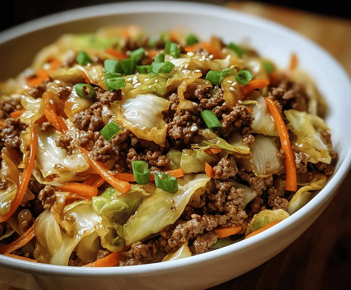 Healthy Chinese Beef and Cabbage Stir Fry Recipe