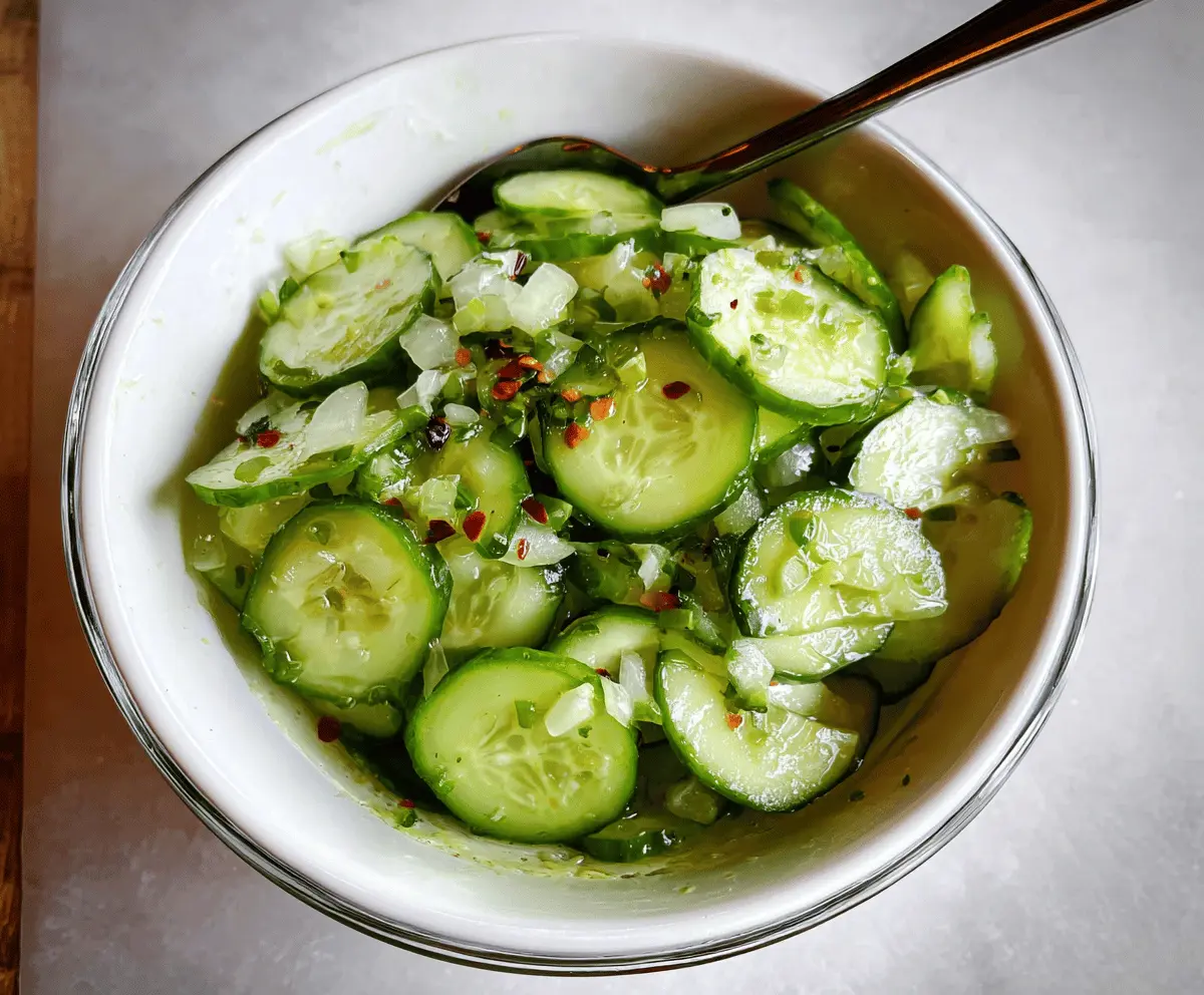 Refreshing Cucumber Vinegar Salad Recipe