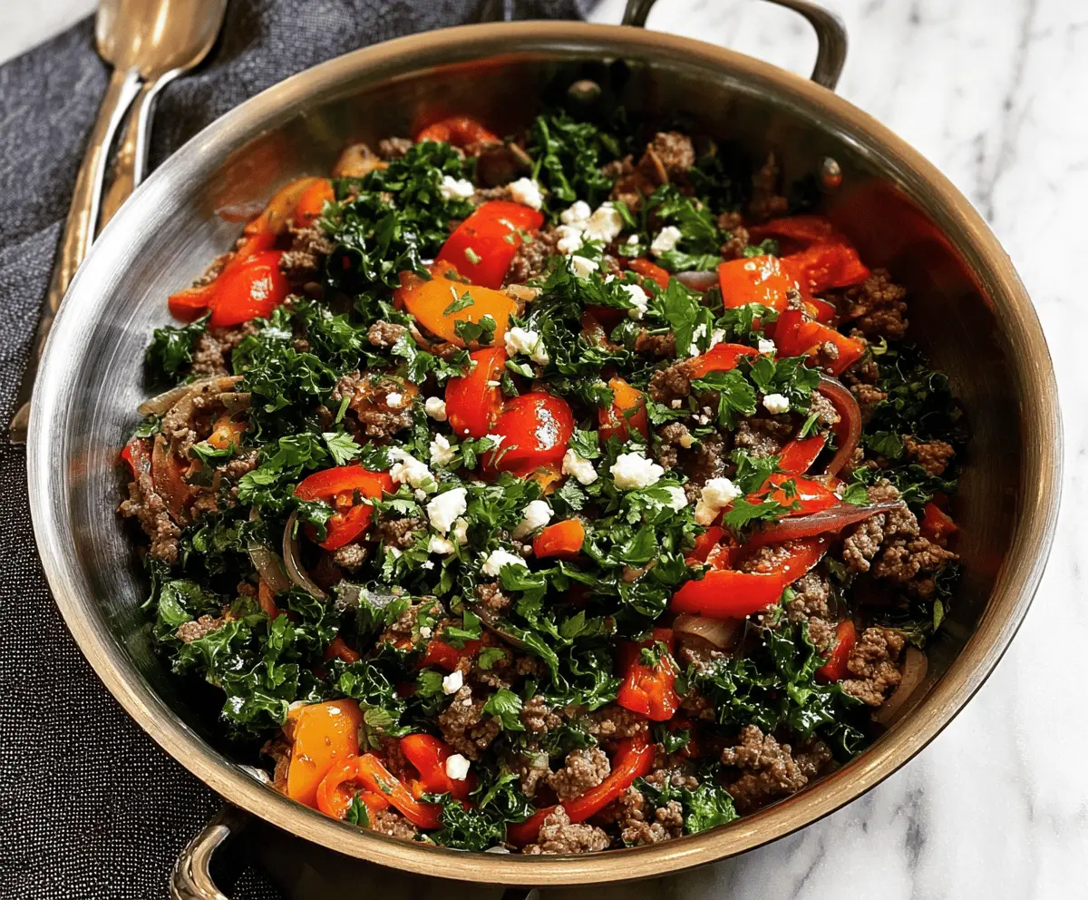 Easy Mediterranean Ground Beef Stir Fry Recipe
