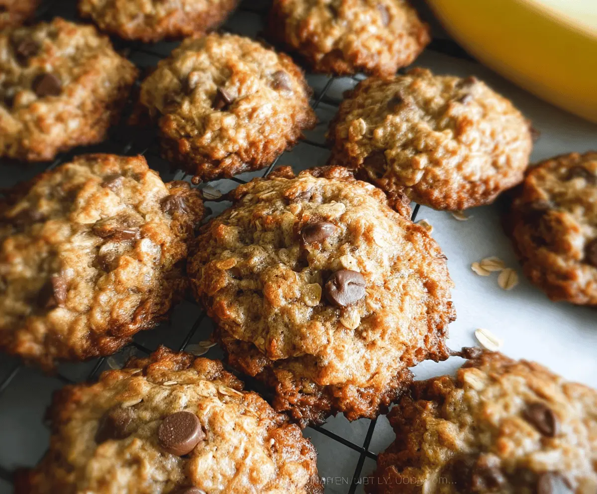 Chewy Banana Oatmeal Cookies Recipe