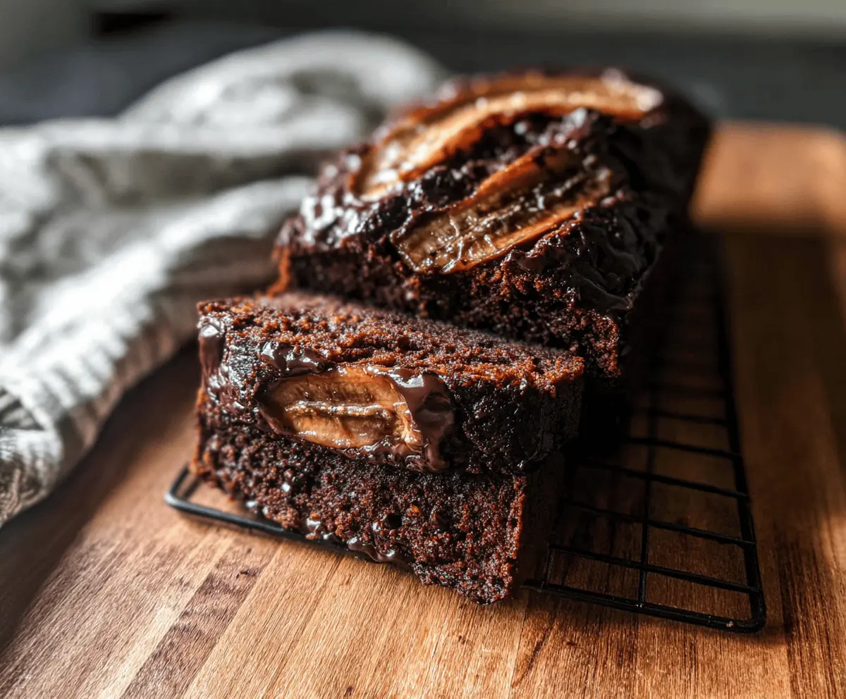Moist Chocolate Espresso Banana Bread Recipe
