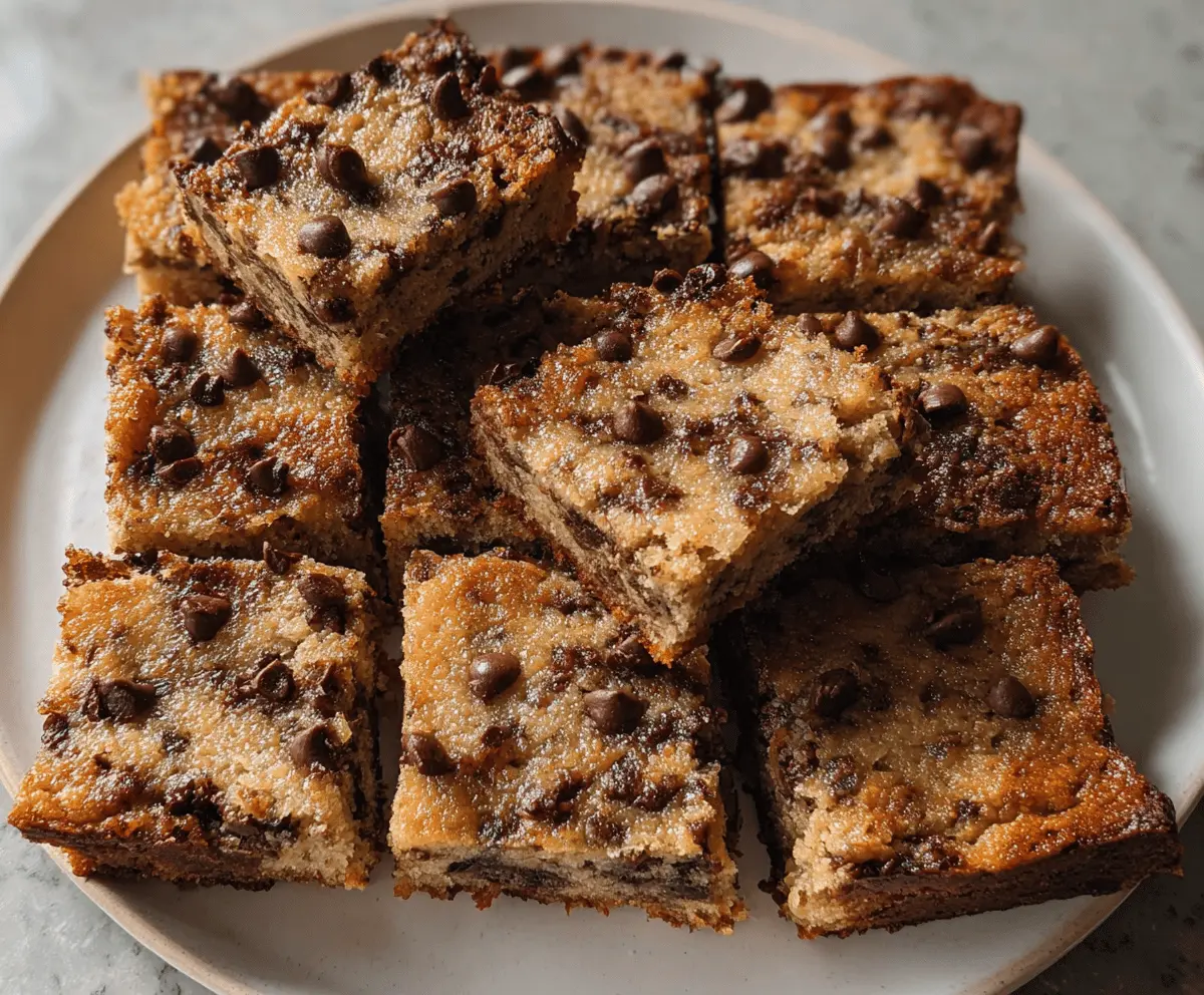 Easy Chocolate Chip Banana Bars Recipe