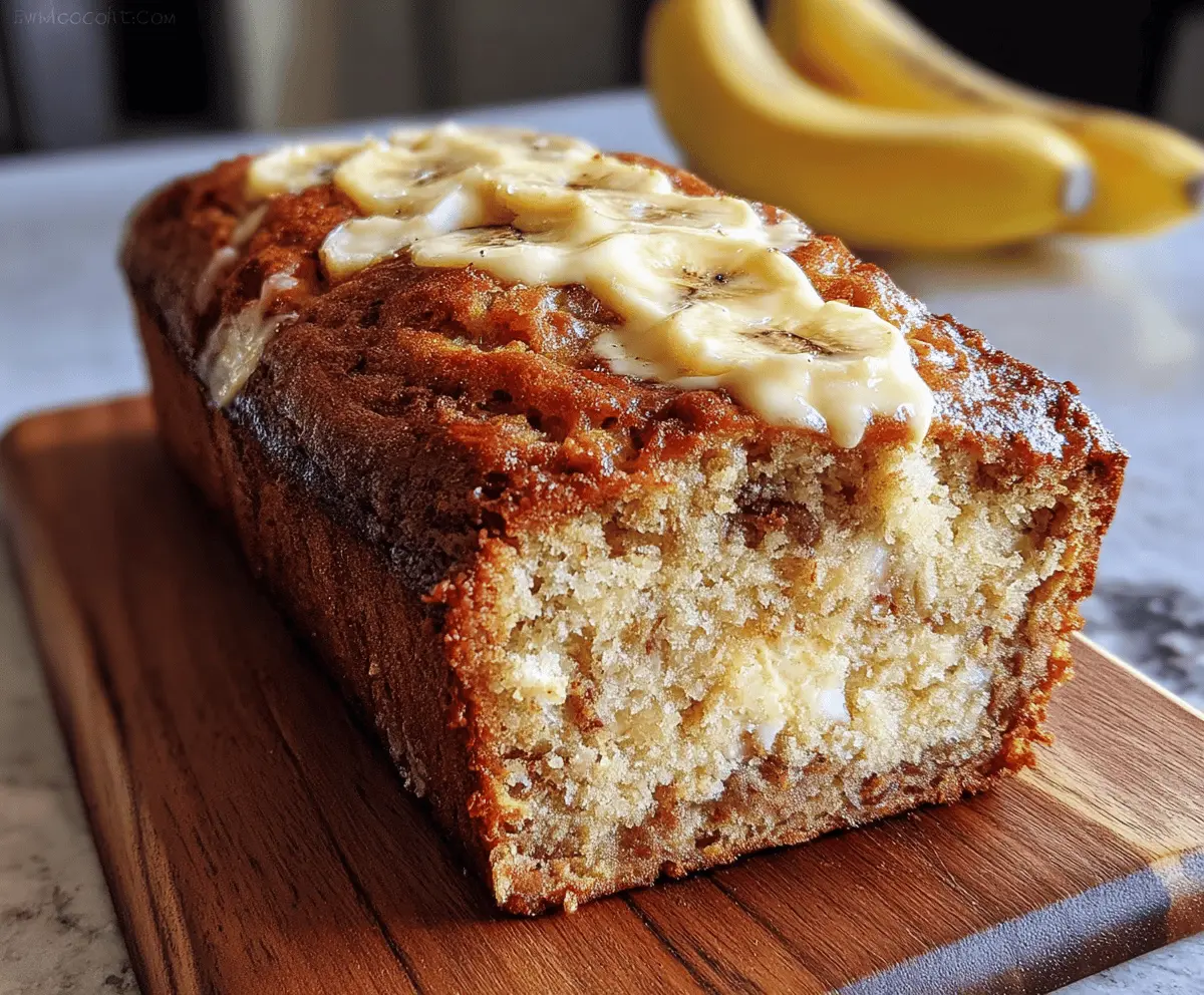 Cream Cheese Banana Bread Recipe for Moist Loaf