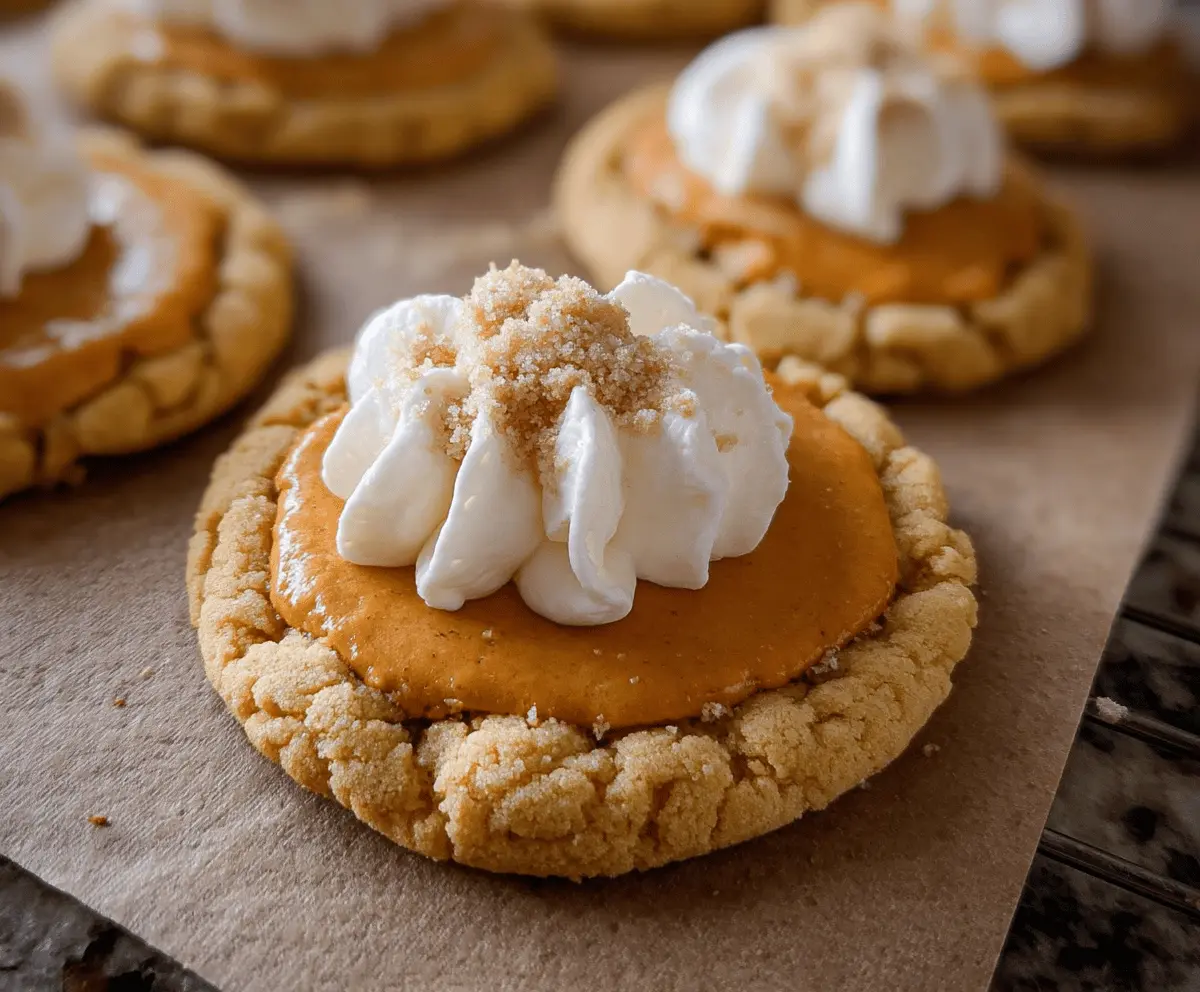 The Best Easy Crumbl Pumpkin Pie Cookies Recipe