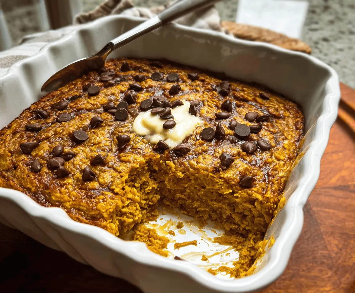 Easy Pumpkin Baked Oatmeal Recipe