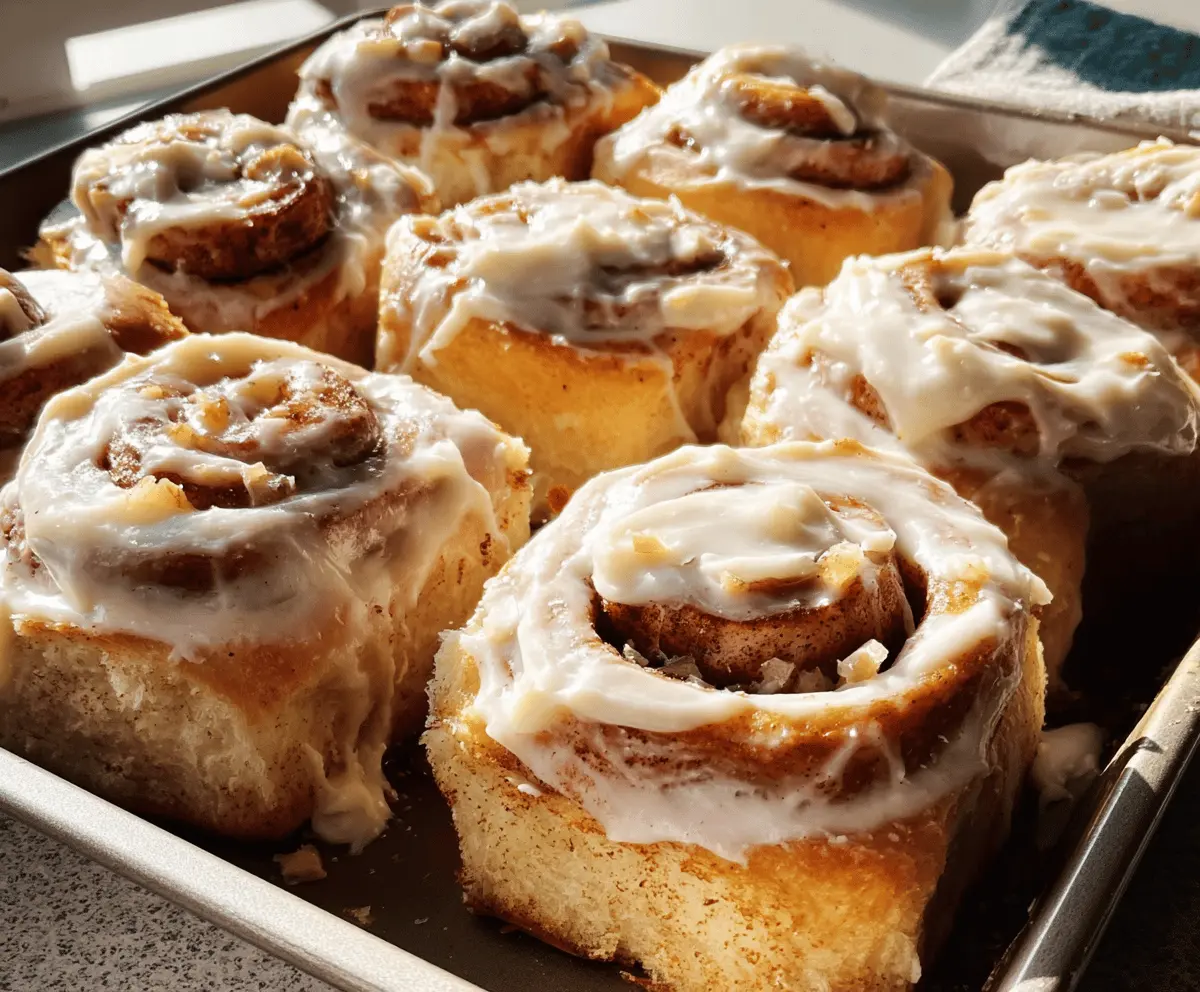 Easy Banana Bread Cinnamon Rolls With Cream Cheese Frosting