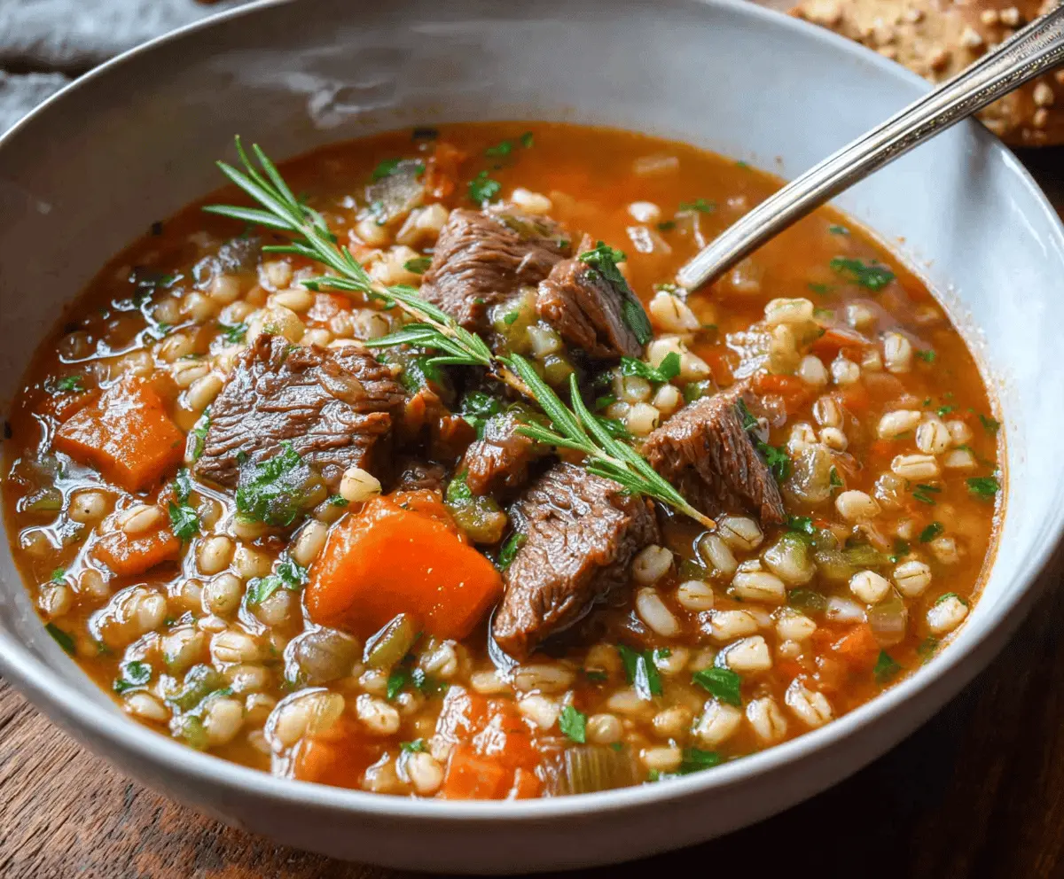 Beef and Barley Soup