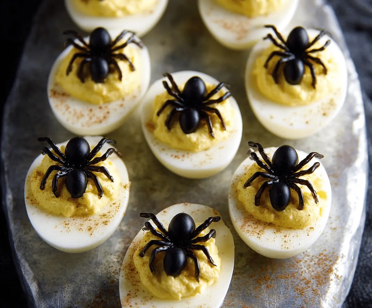 Deviled Egg Spiders