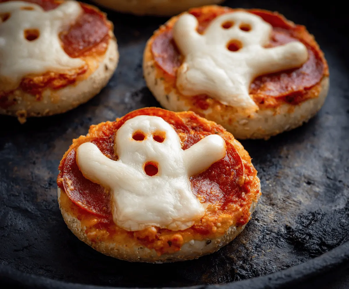 Ghost Pizza Bagels