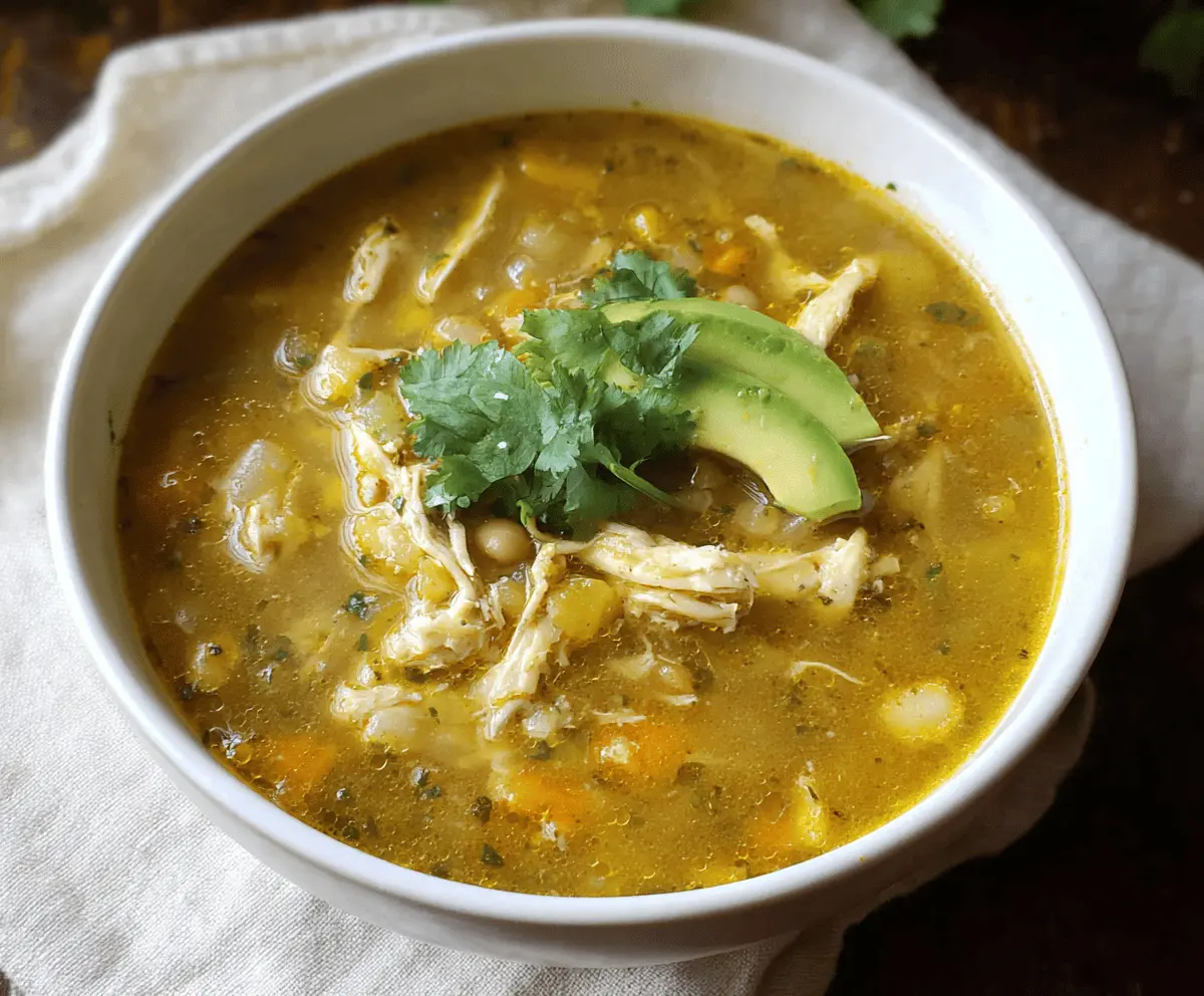 Green Chile Chicken Soup