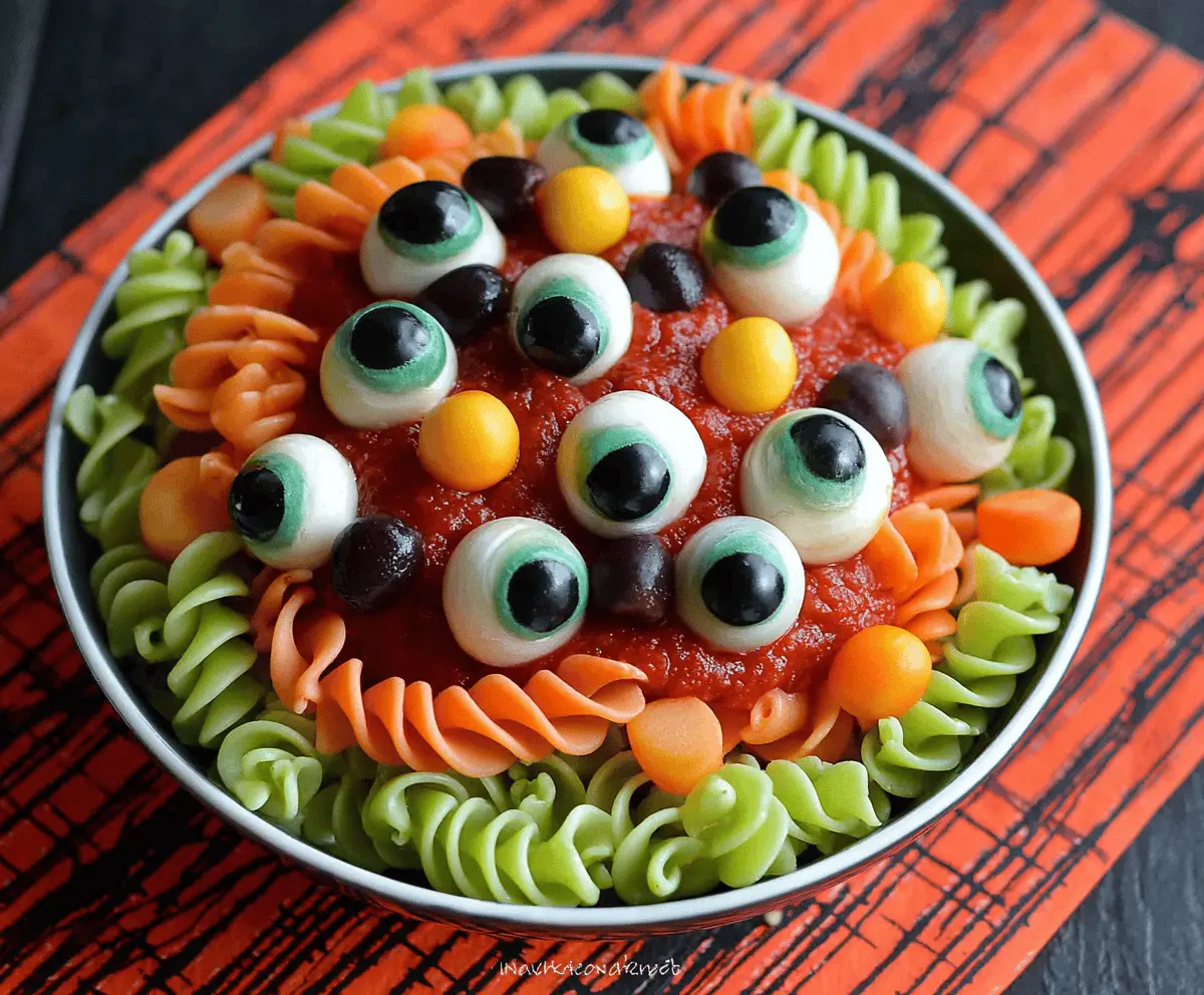 Halloween Eyeball Pasta Salad