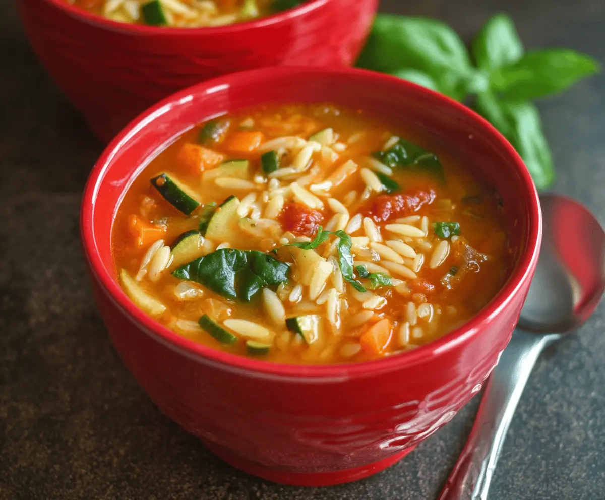 Vegetable Orzo Soup