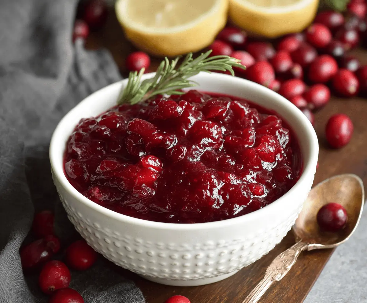 Cranberry Ginger Sauce