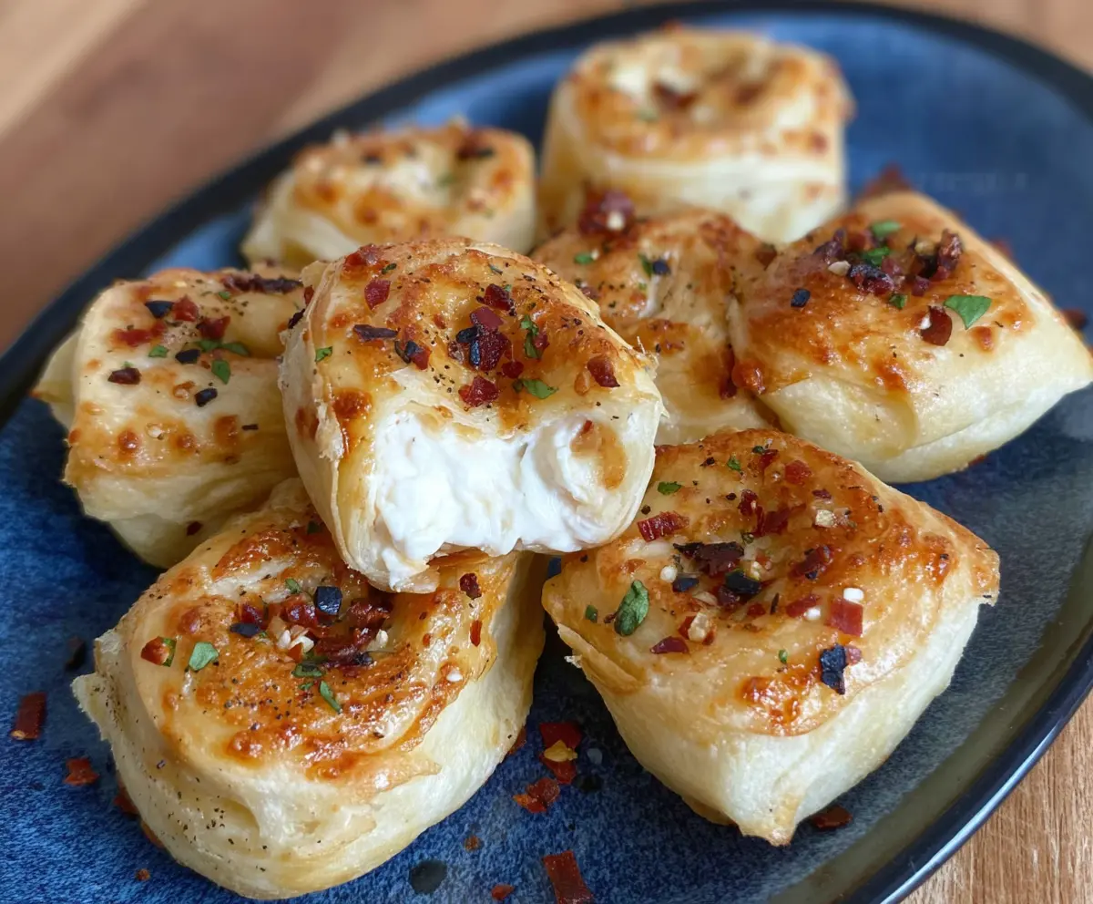 Tortilla Cream Cheese Bagel Bites served as a delicious appetizer or snack.