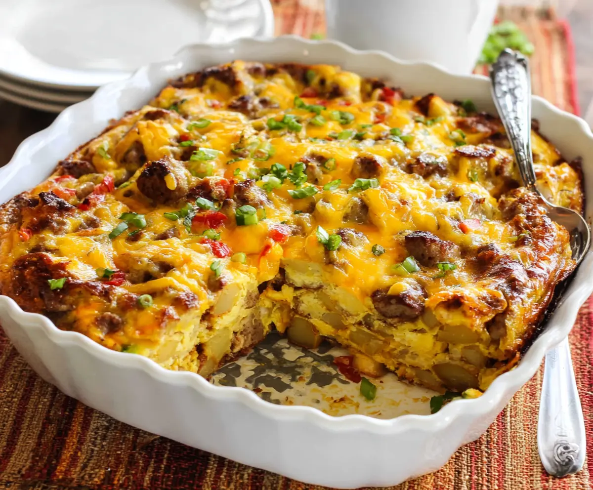 Sausage Egg Potato Breakfast Casserole