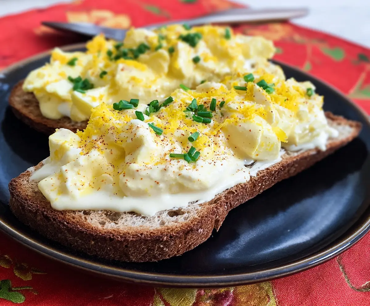 Delicious creamed eggs served on toasted bread for a hearty breakfast