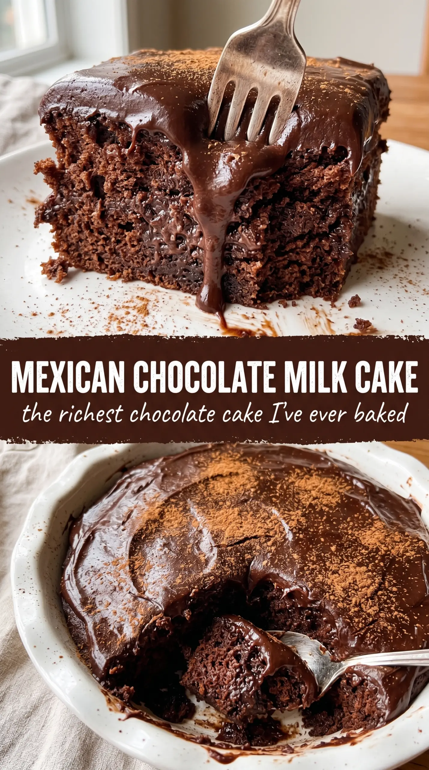 Mexican Chocolate Milk Cake rich spiced chocolate