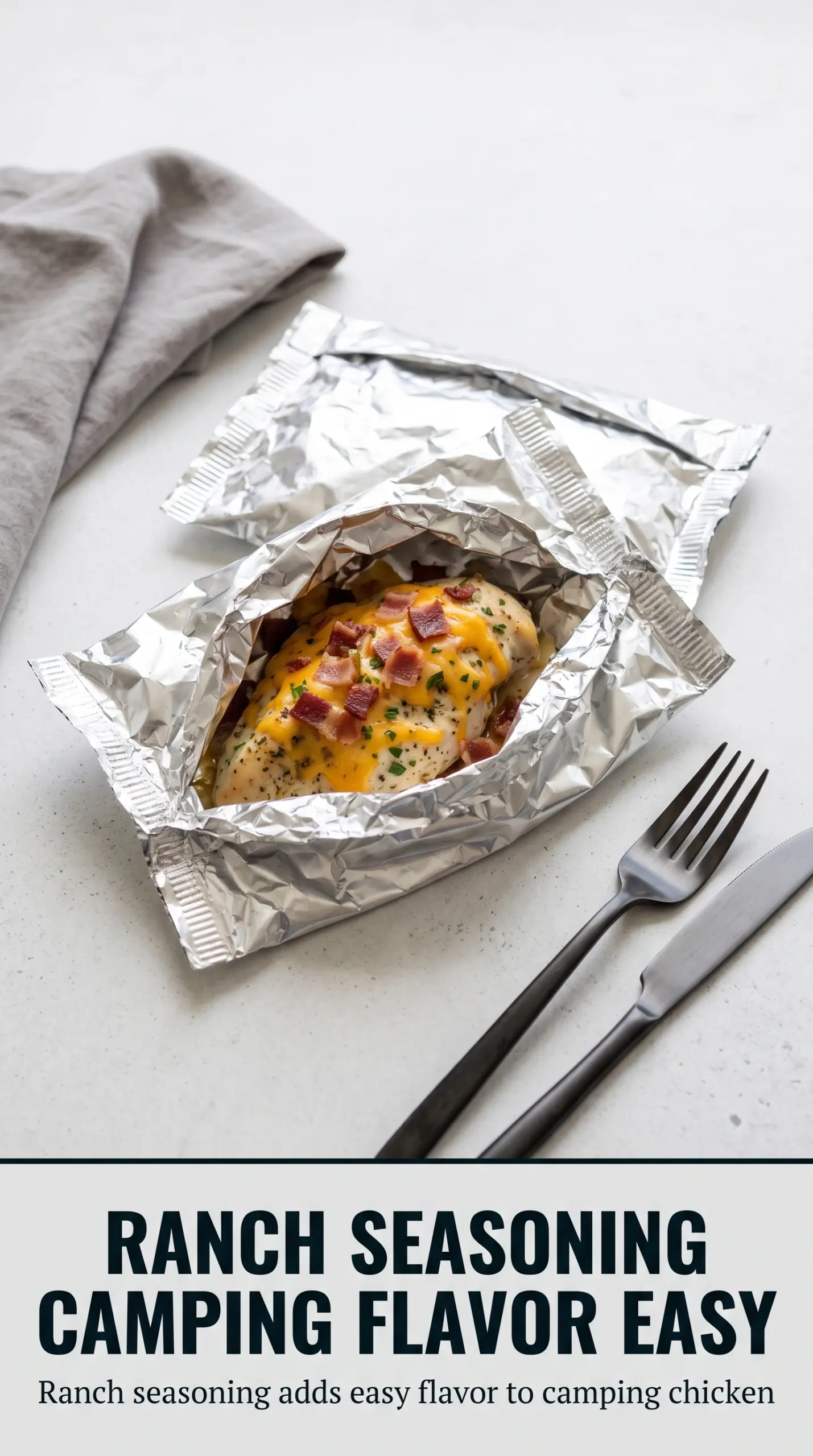 Bacon Ranch Chicken Foil Packets savory cheesy