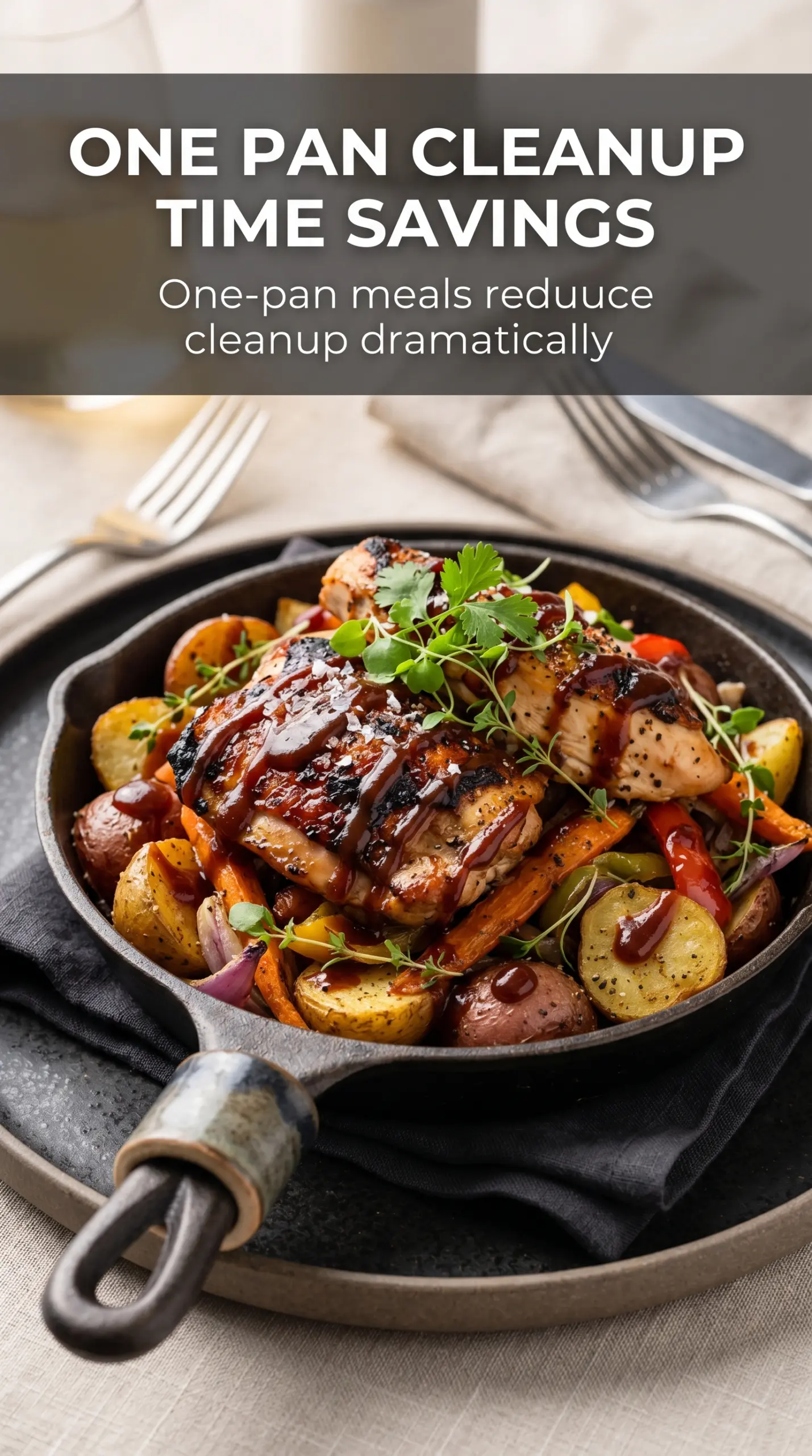 BBQ Chicken Potato Skillet smoky cheesy