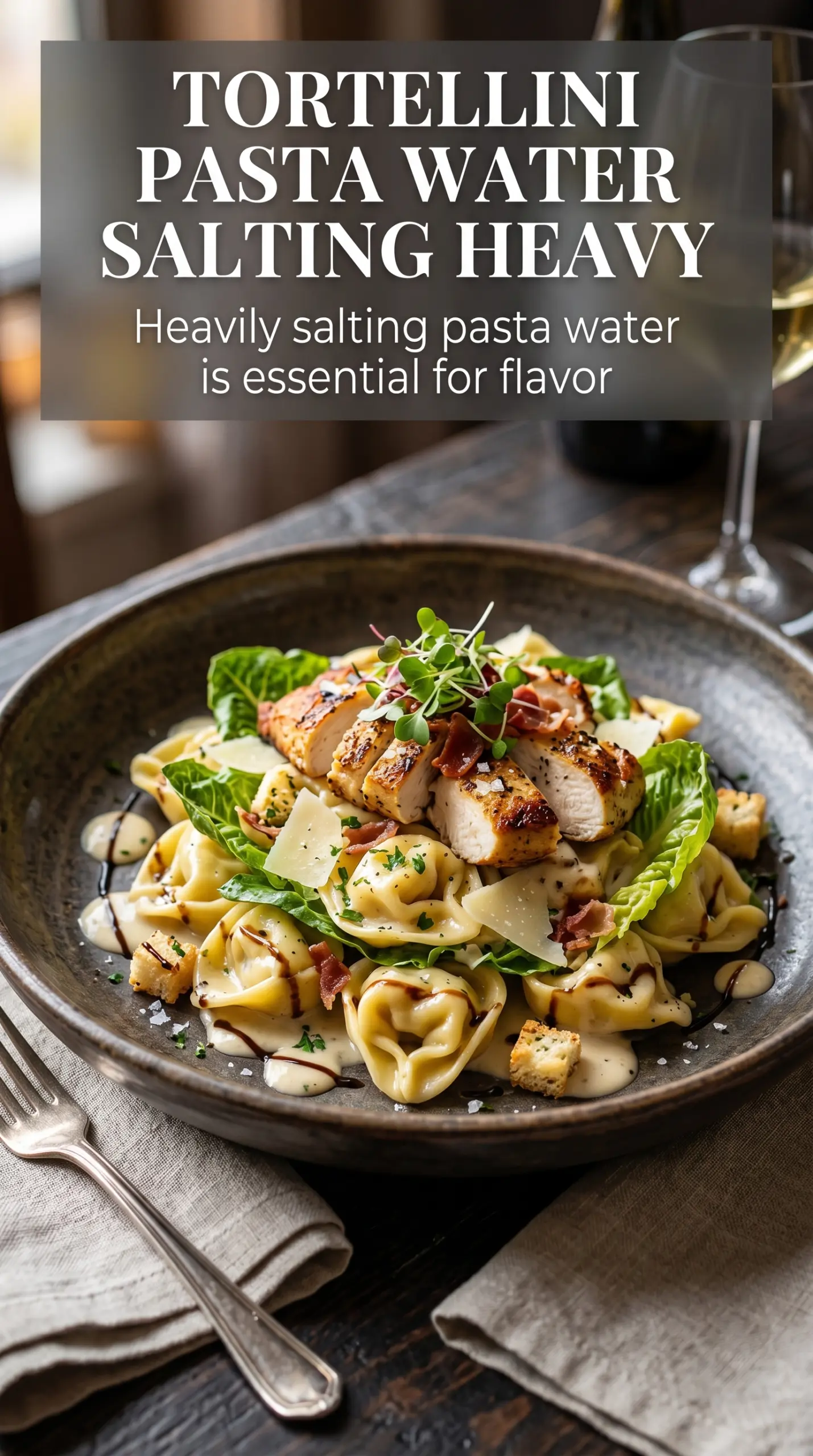 Blackstone Chicken Caesar Tortellini grilled chicken golden tortellini creamy Caesar