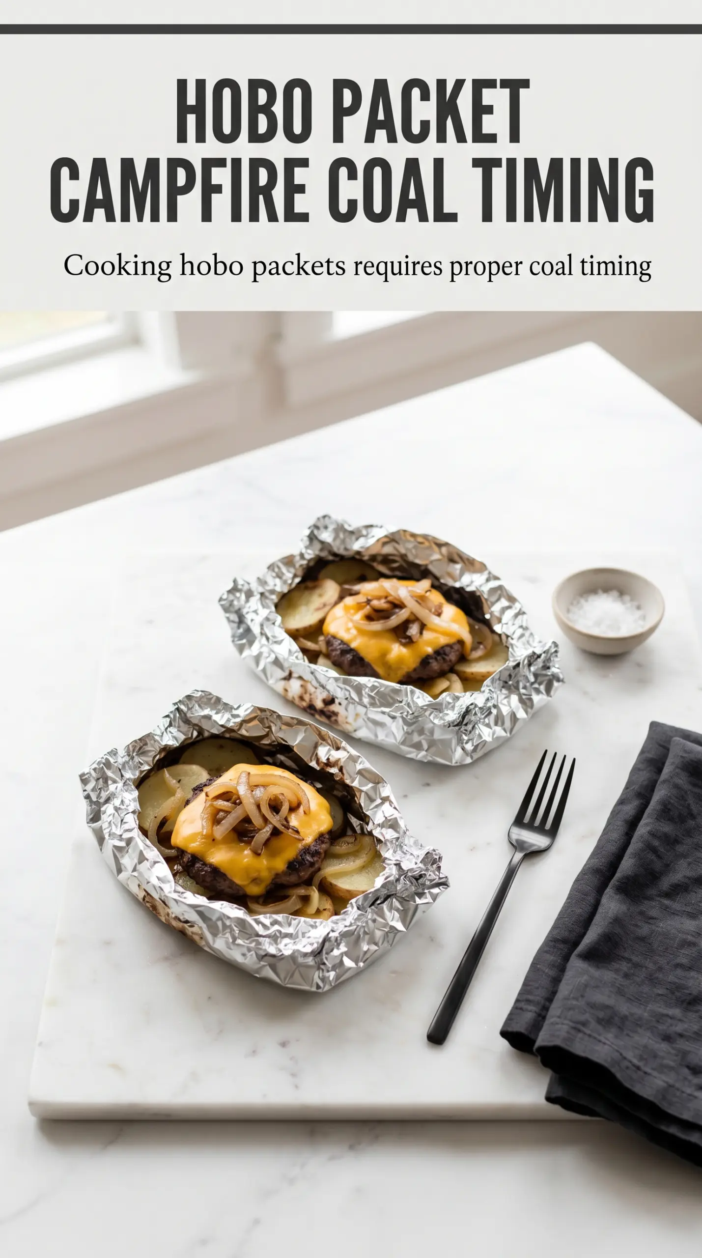 Campfire Cheeseburger Hobo Packets cheesy potatoes savory