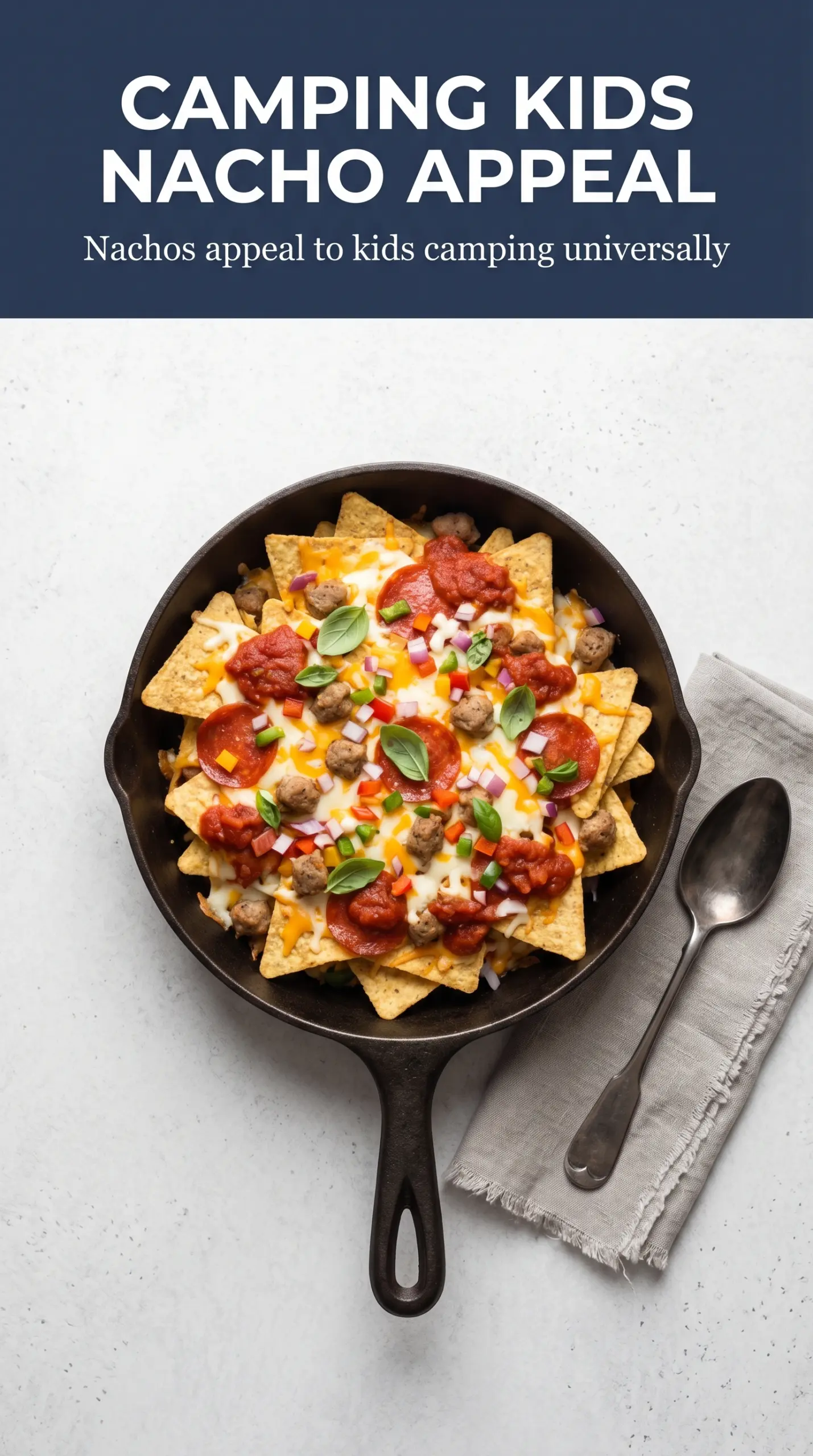 Campfire Pizza Nachos cheesy pepperoni