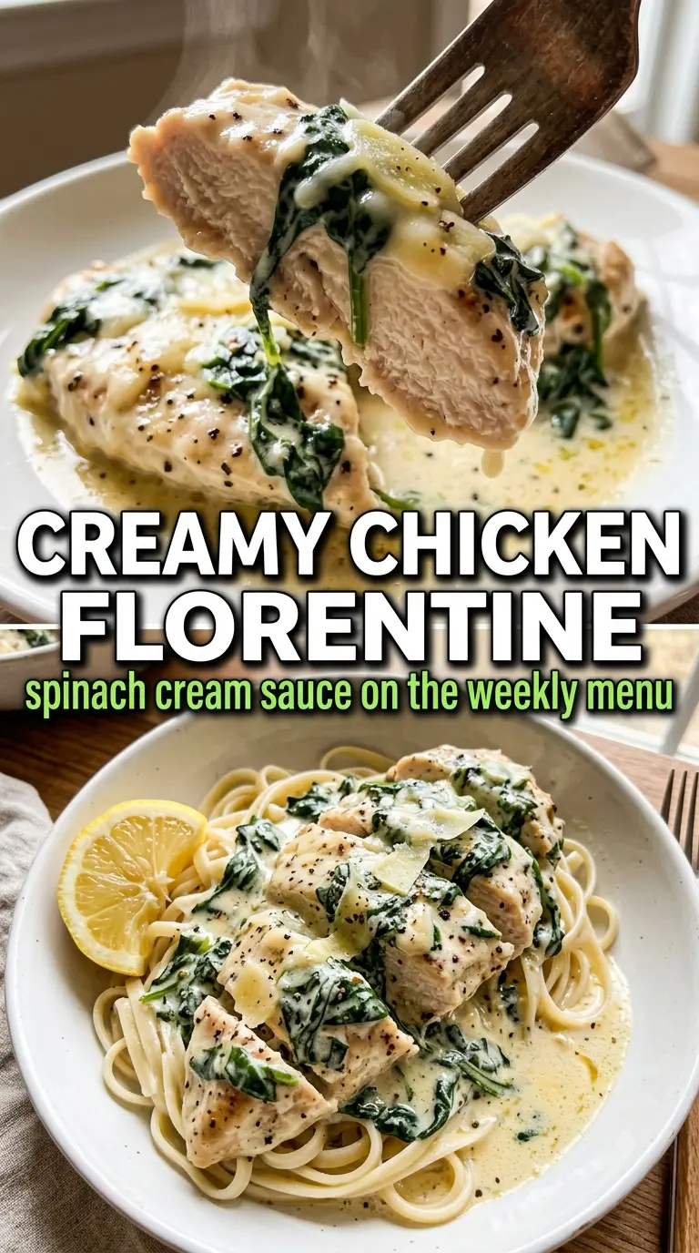 Chicken Florentine creamy spinach chicken